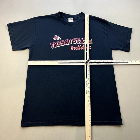 Vintage Fresno State T-Shirt Medium Black CSU Bulldogs California University - Picture 4 of 7
